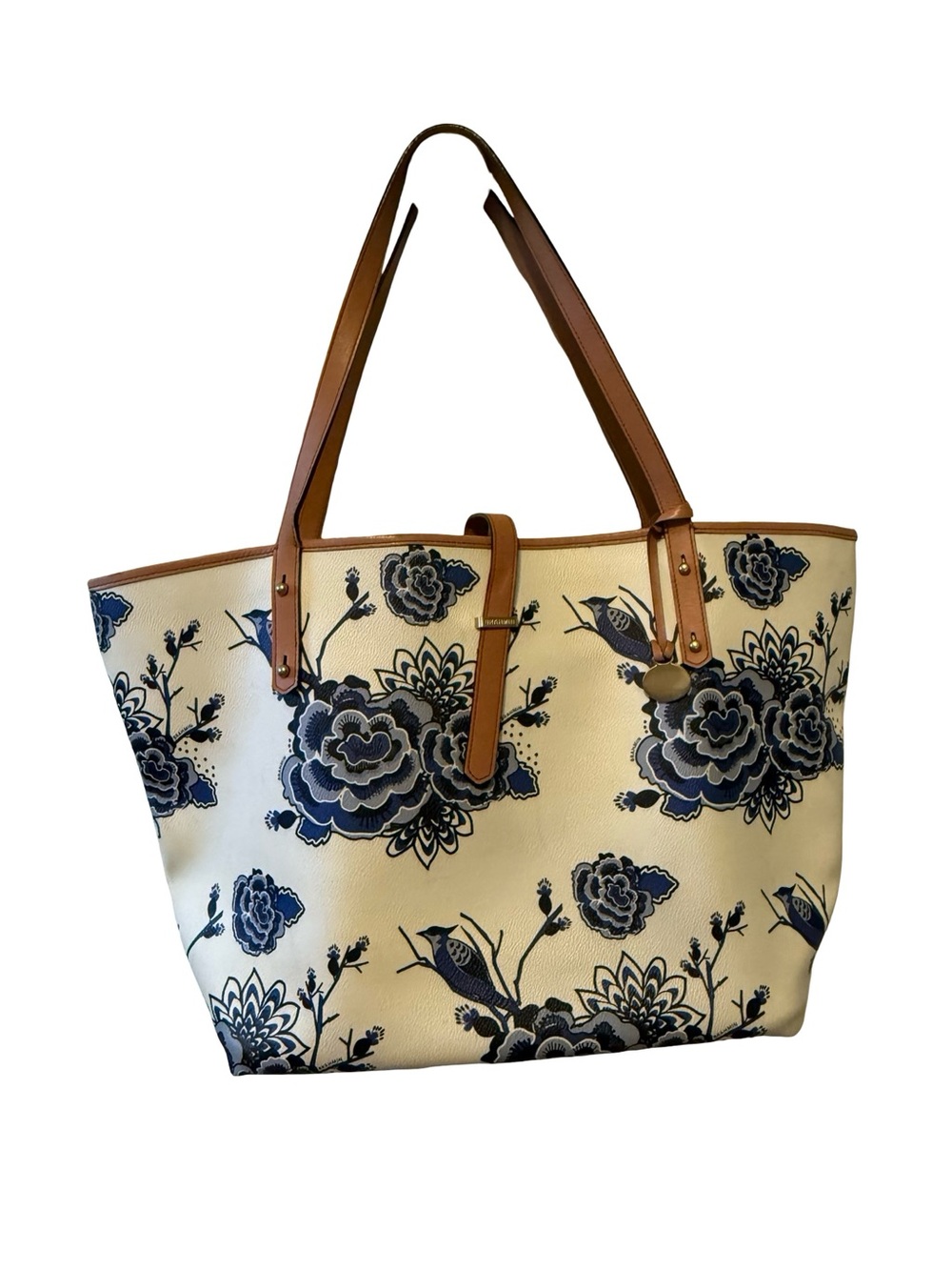 Brahmin All-Day tote in Blue Delft